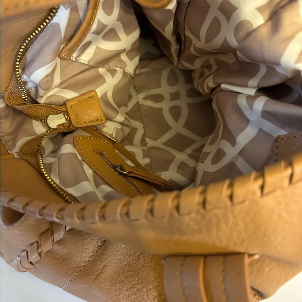 Big Buddha Camel Color Soft Leather Like Shoulder/Satchel